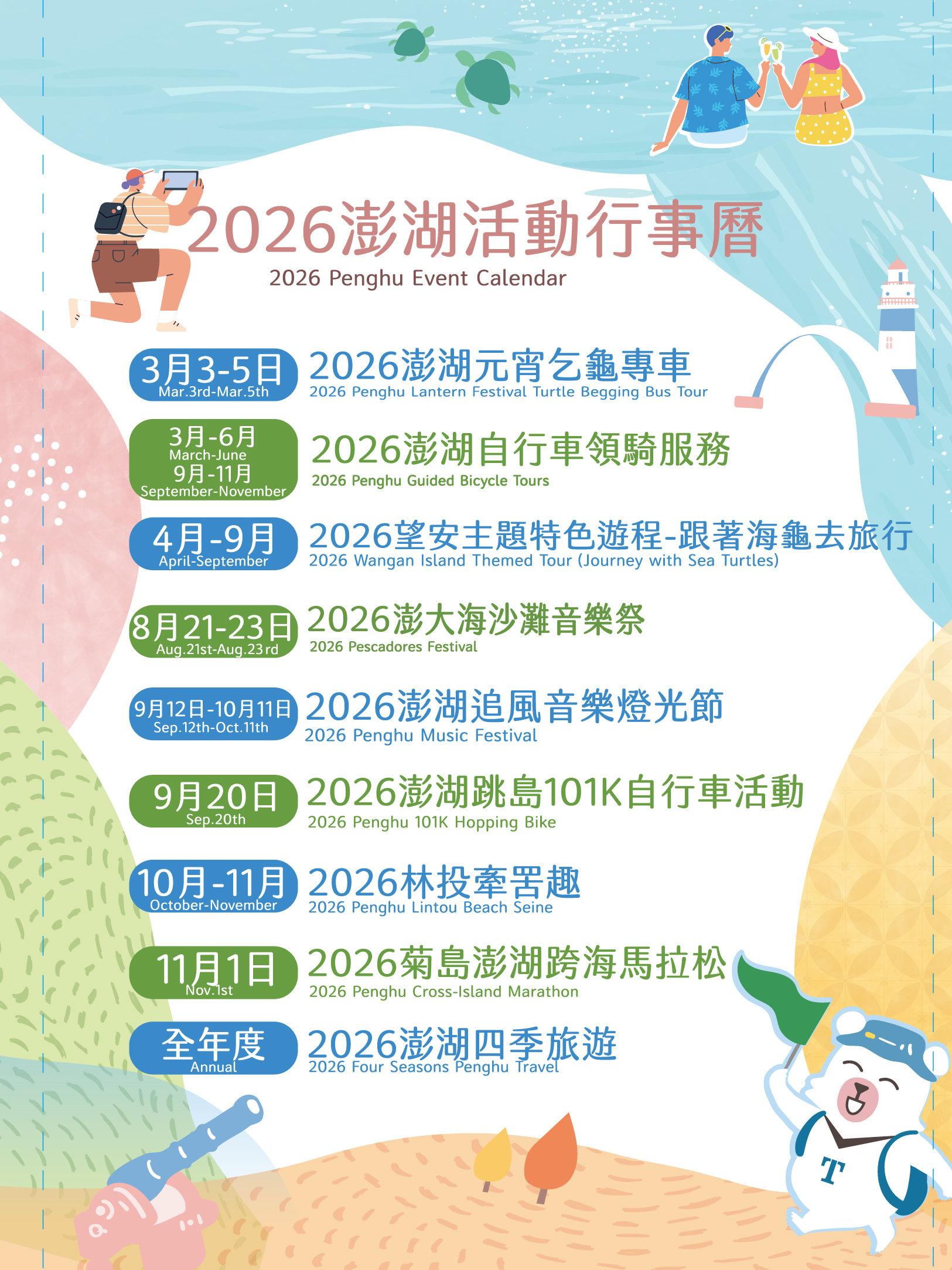 2025澎管處活動行事曆